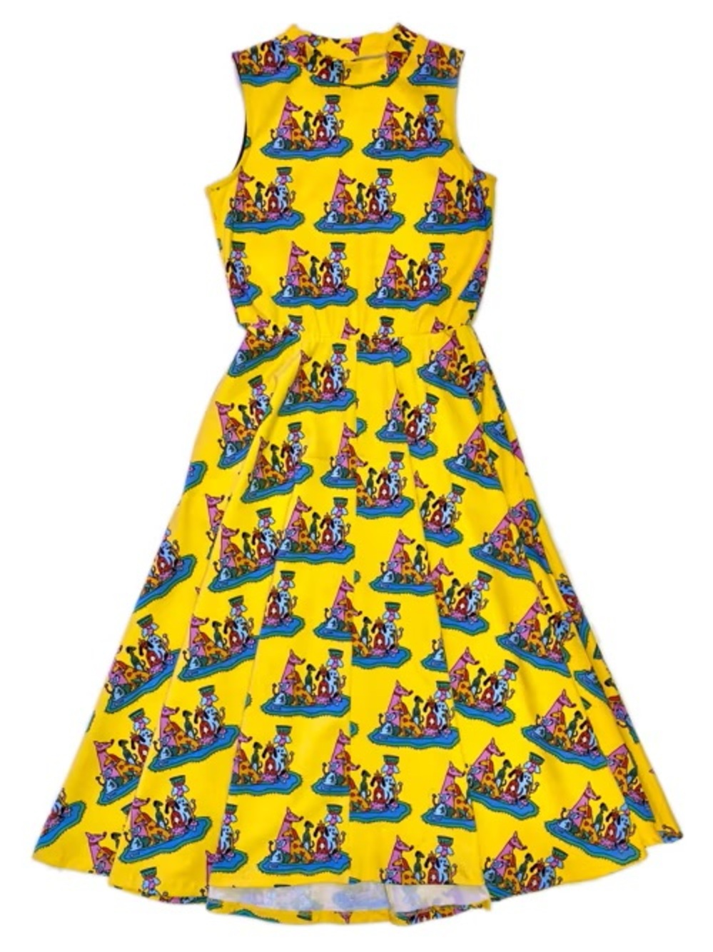 nooworks dahlia dress in dapper dogs 2x